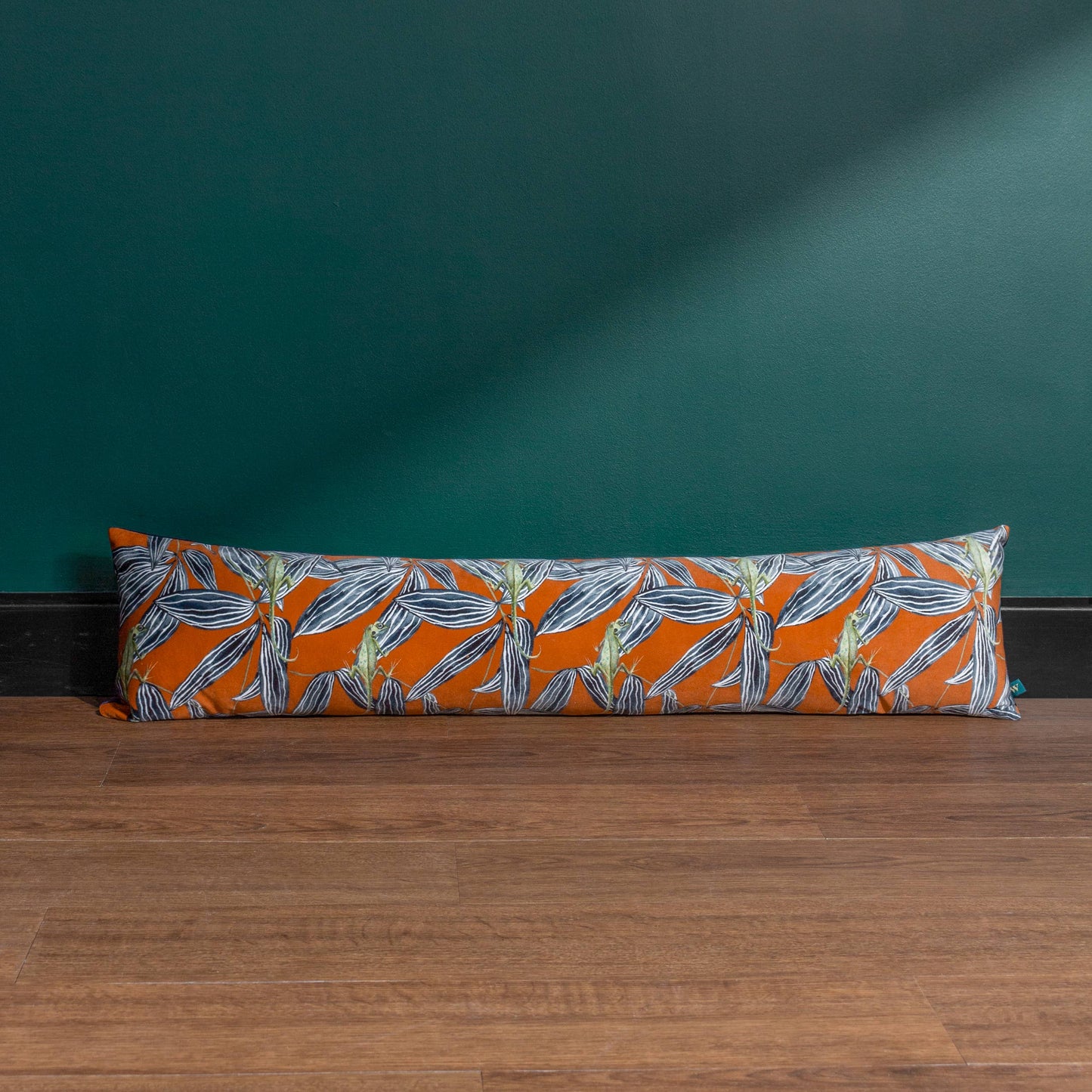 Ebon Wilds Draught Excluder Cushion Cinnamon Orange / Green