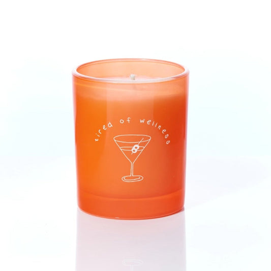 Tropical Fruit Punch 'Tired of Wellness' Orange Candle