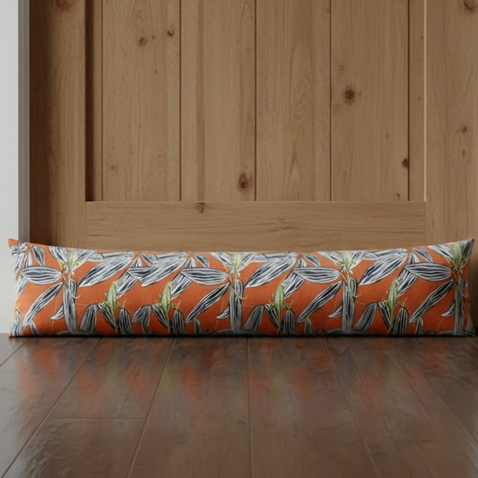 Ebon Wilds Draught Excluder Cushion Cinnamon Orange / Green