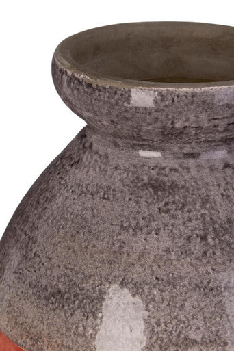 Orange Earthenware Vase