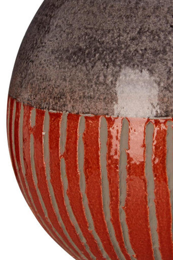 Orange Earthenware Vase