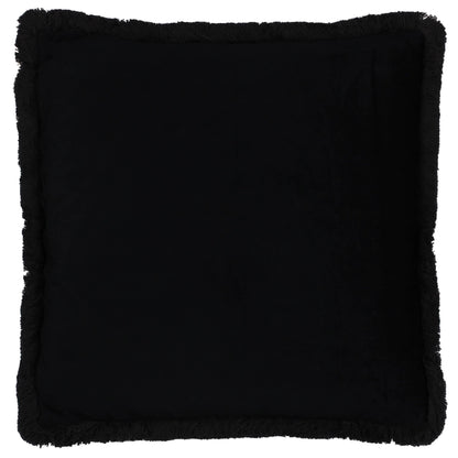 Colette Animal Printed Satin Fringed Cushion - orange / rouge