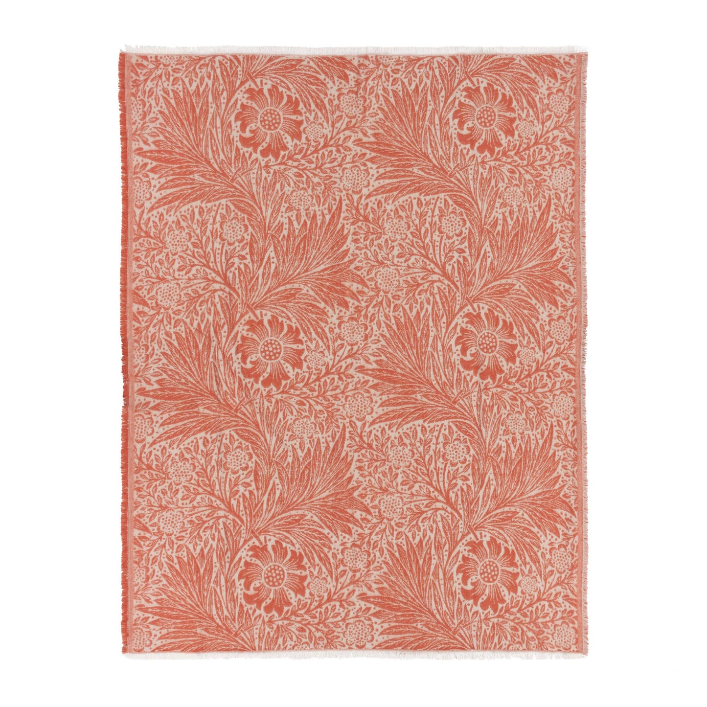 Marigold William Morris Faux Mohair Jacquard Throw
