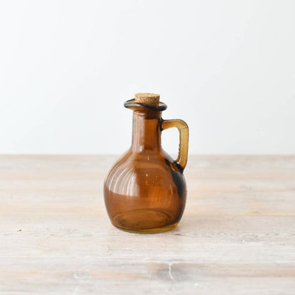 Apothecary Style Colored Glass Bottle with Cork Stopper