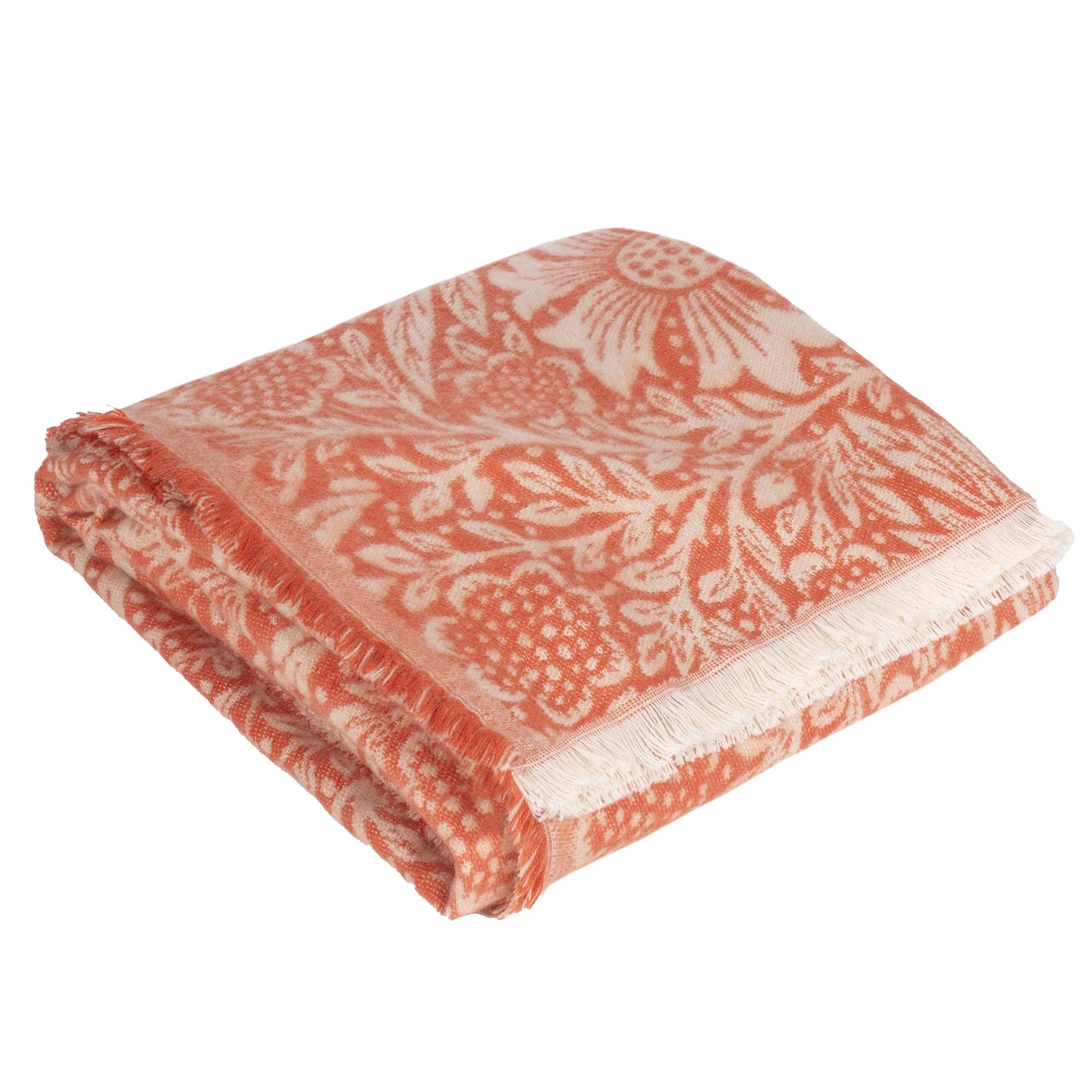 Marigold William Morris Faux Mohair Jacquard Throw