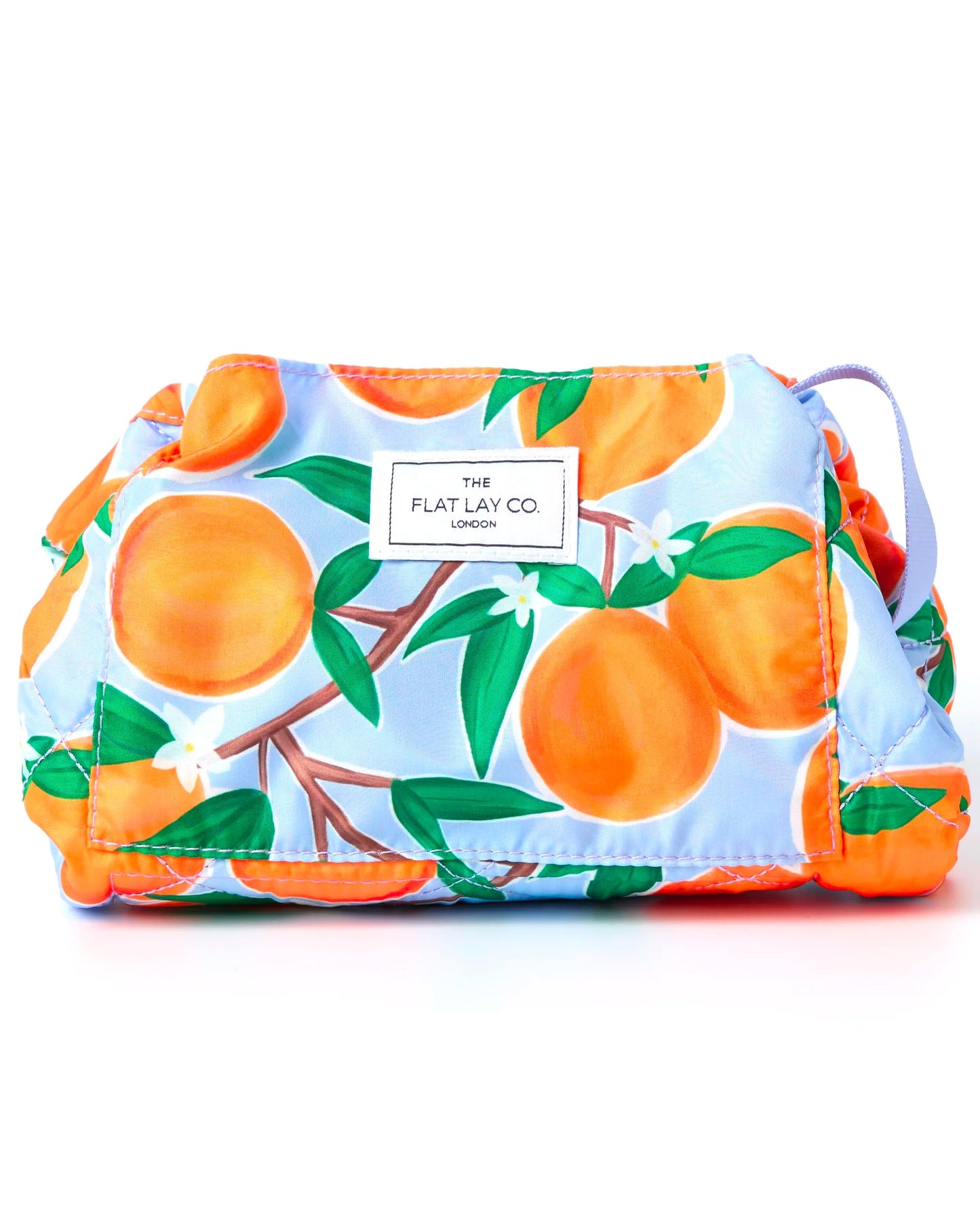 The Flat Lay Co. Makeup Bag - Mediterranean Oranges Travel Make Up Organiser