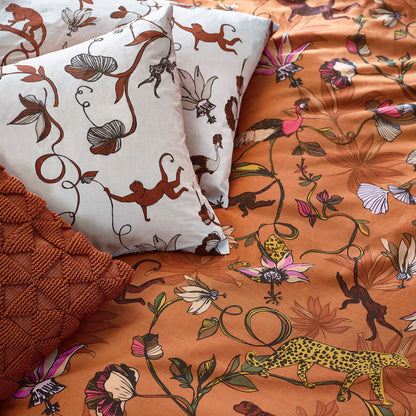 Wildlings Tropical Duvet Cover Set Warm Sienna