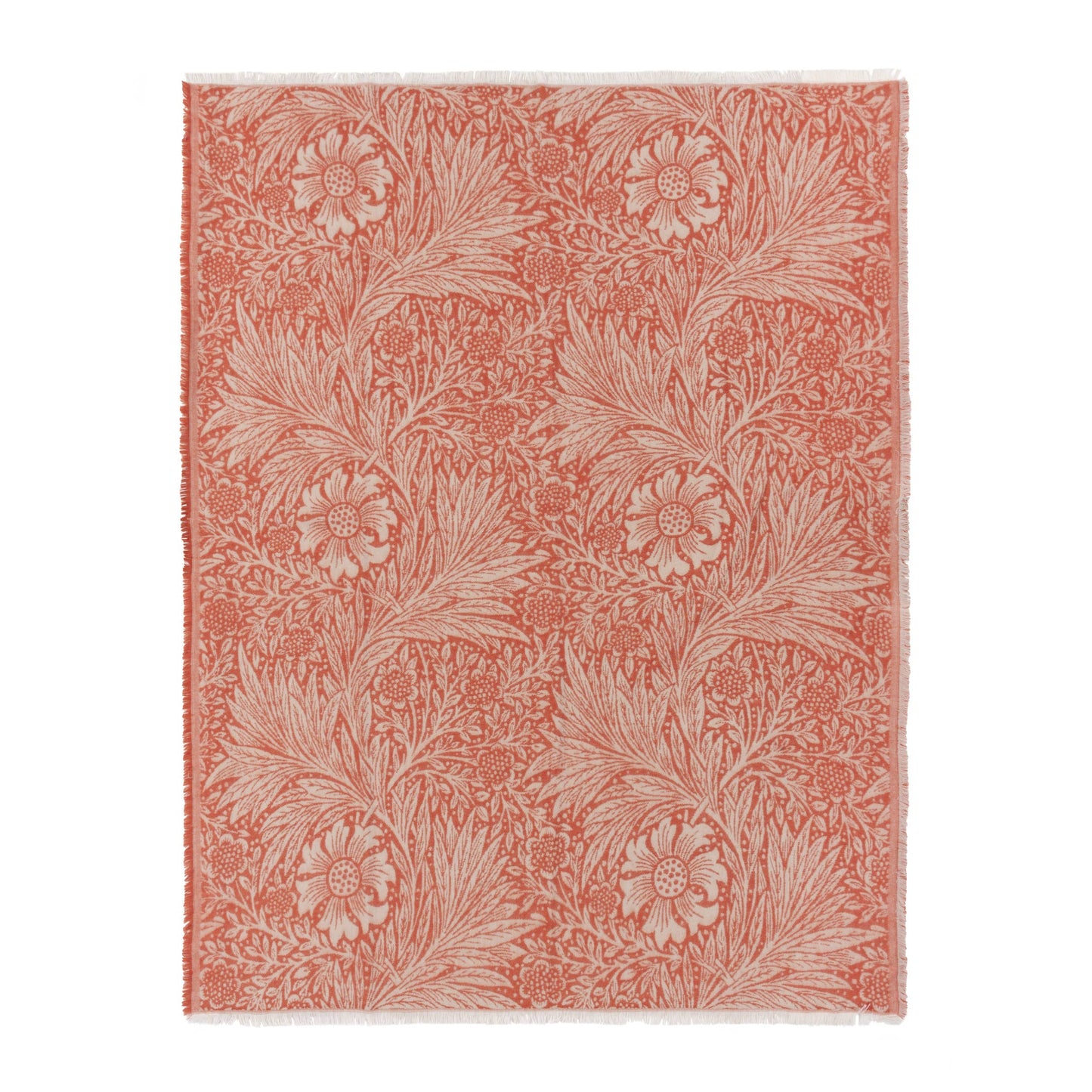 Marigold William Morris Faux Mohair Jacquard Throw