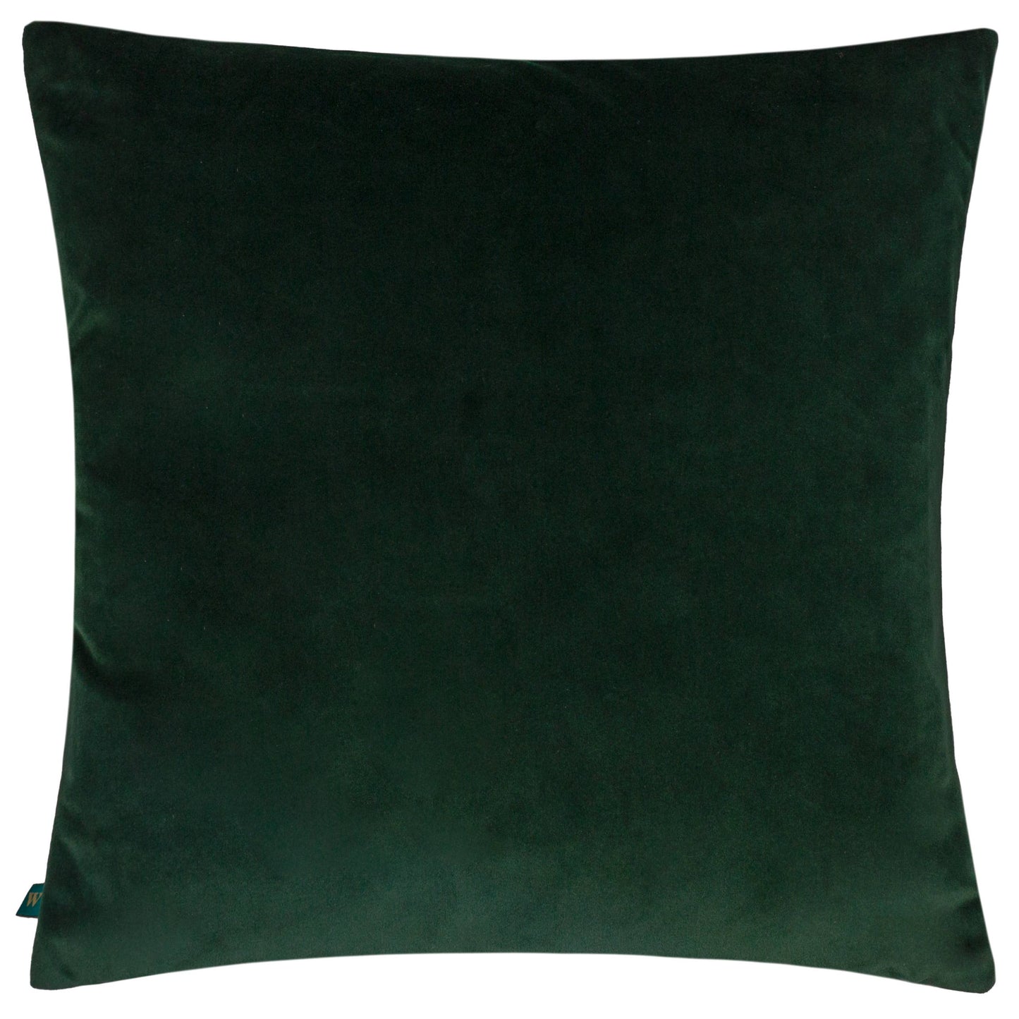 Jahi Tropical Floral & Gold Leaf Velvet Cushion Orange