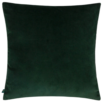 Jahi Tropical Floral & Gold Leaf Velvet Cushion Orange