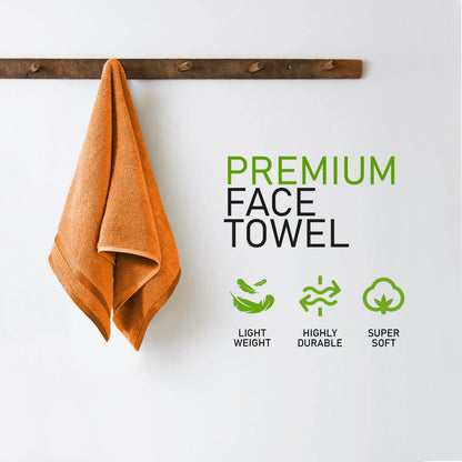 Belmont Viscose Stripe Orange Towels 100% Cotton Hotel Quality