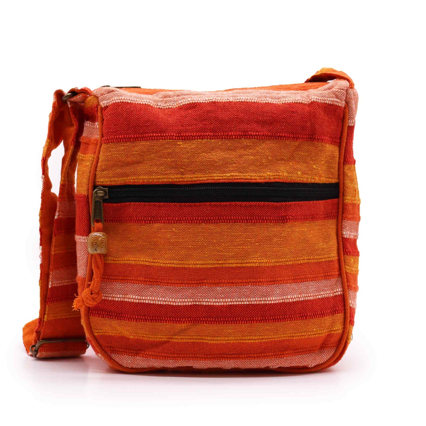 Sunrise Orange Stripe Crossbody Bag