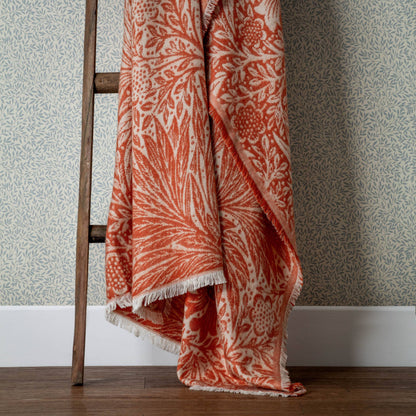 Marigold William Morris Faux Mohair Jacquard Throw