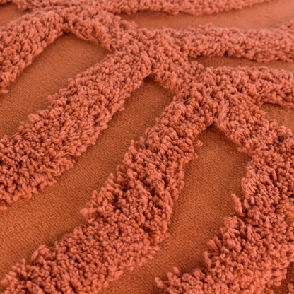 Dakota Tufted Cushion Burnt Orange